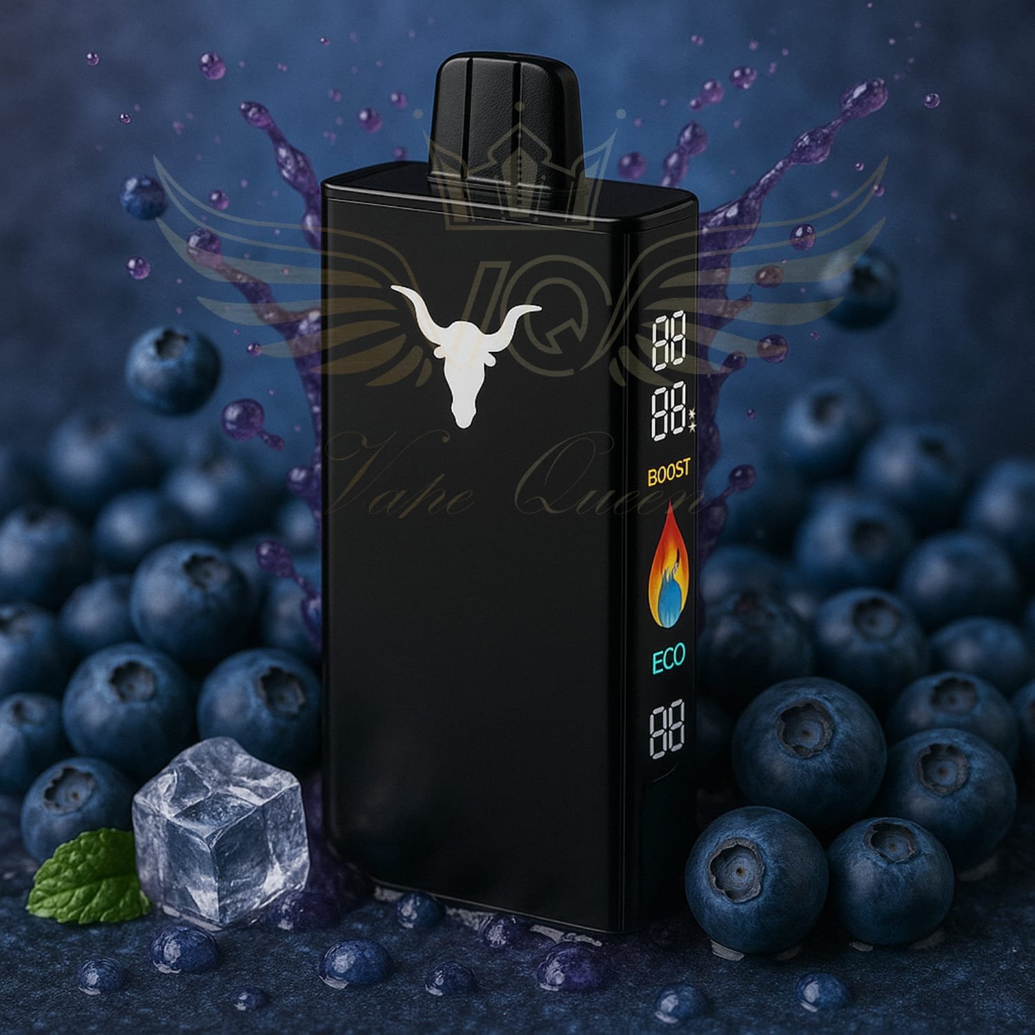 BLUEBERRYICE_V250 Ignite V250 25.000 Puffs - Black Blueberry Ice - Image 1