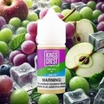 King Crest Salt Nic -30ml - Grape Green Apple Ice - Image 2