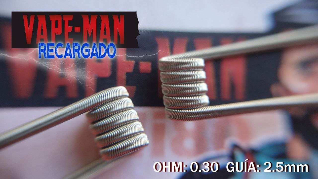 photo_2025-08-13_18-43-23 Chino Vape x3 - Vape Man Ni80 0.30 c/u Guia 2.5mm RECARGADAS - Image 1