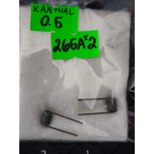 Resistencias Prefabricadas Kanthal 0.5  26ga*2