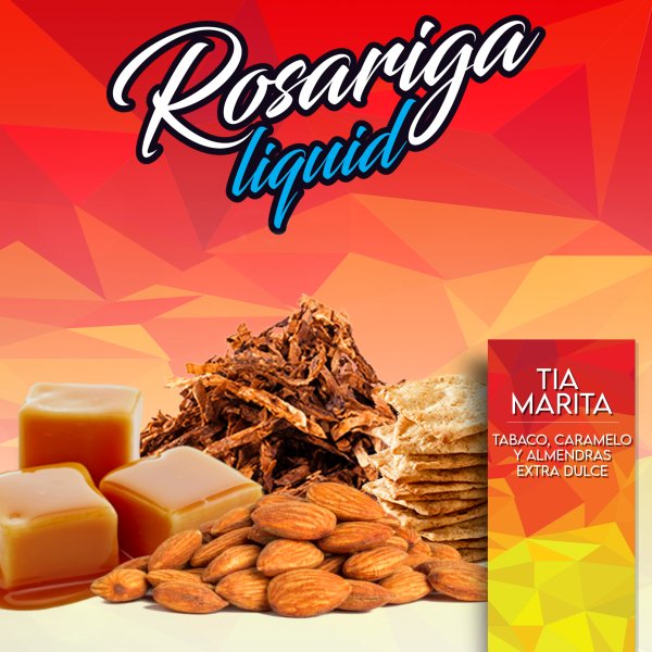 Rosarigaliquid- Tia Marita - Nic 3 MG -Tabaco-Caramelo y Avellanas