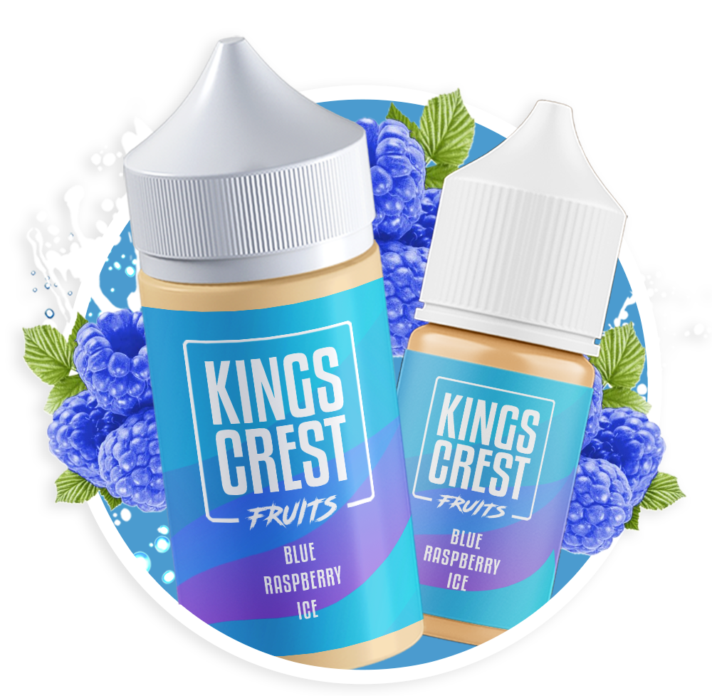 blue-raspberry-ice King Crest Salt Nic -30ml Blue Raspberry Ice - Image 1