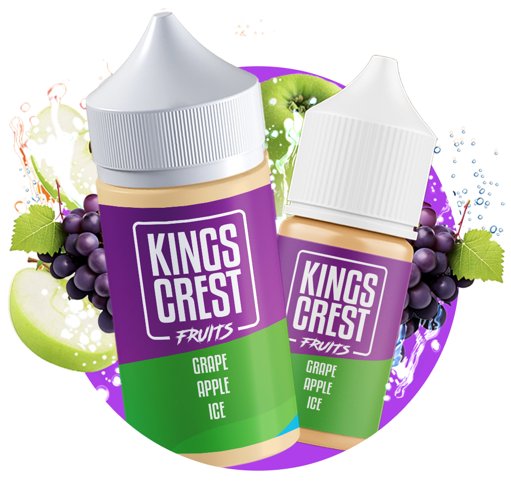 grape-apple-ice King Crest Salt Nic -30ml - Grape Green Apple Ice - Image 1