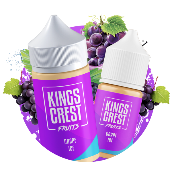 King Crest Salt Nic -30ml - Grape Ice