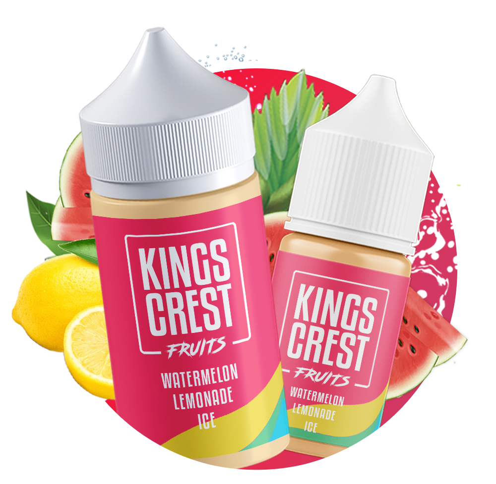 watermelon-lemonade-ice King Crest Salt Nic - 30ml - Watermelon Limonade Ice - Image 1