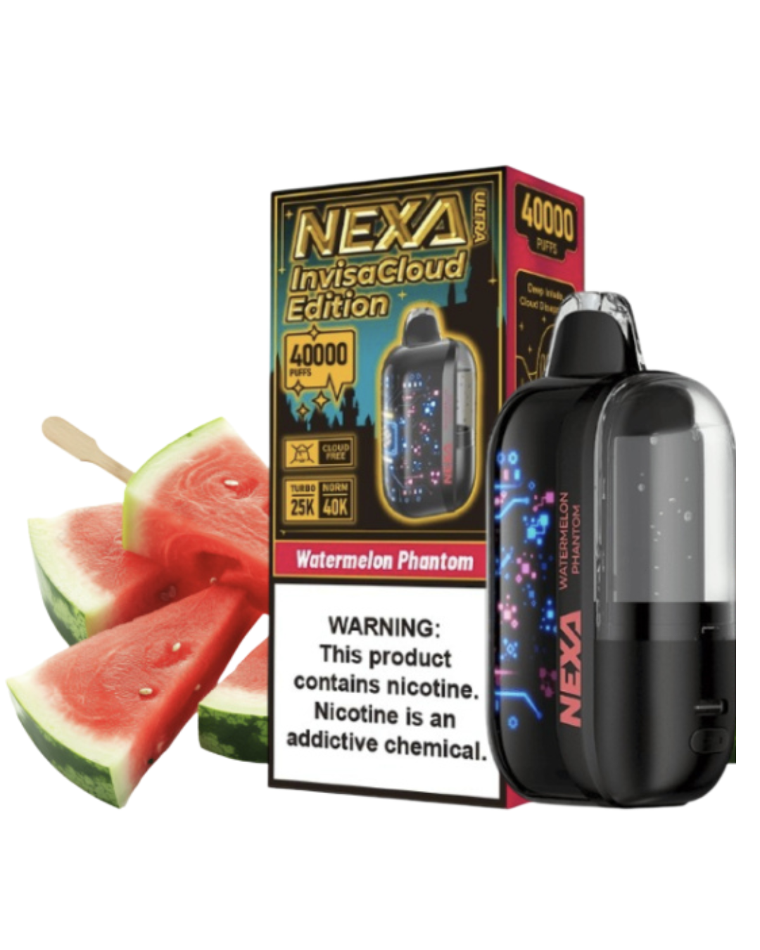 Diseño sin título Nexa Ultra 40.000 Puffs - Watermelon Phantom - Image 1