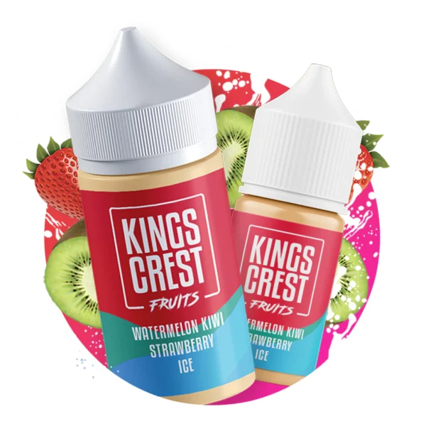 King Crest Salt Nic -30ml Watermelon-Kiwi-Strawberry Ice