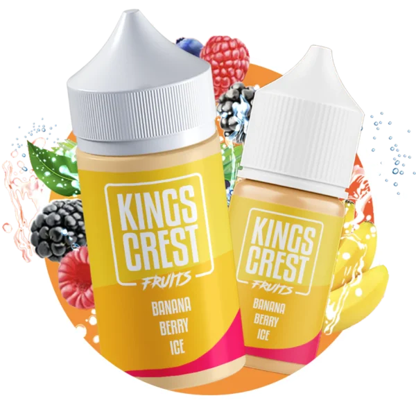 King Crest e-liquids – Banana Berry Ice 120ml