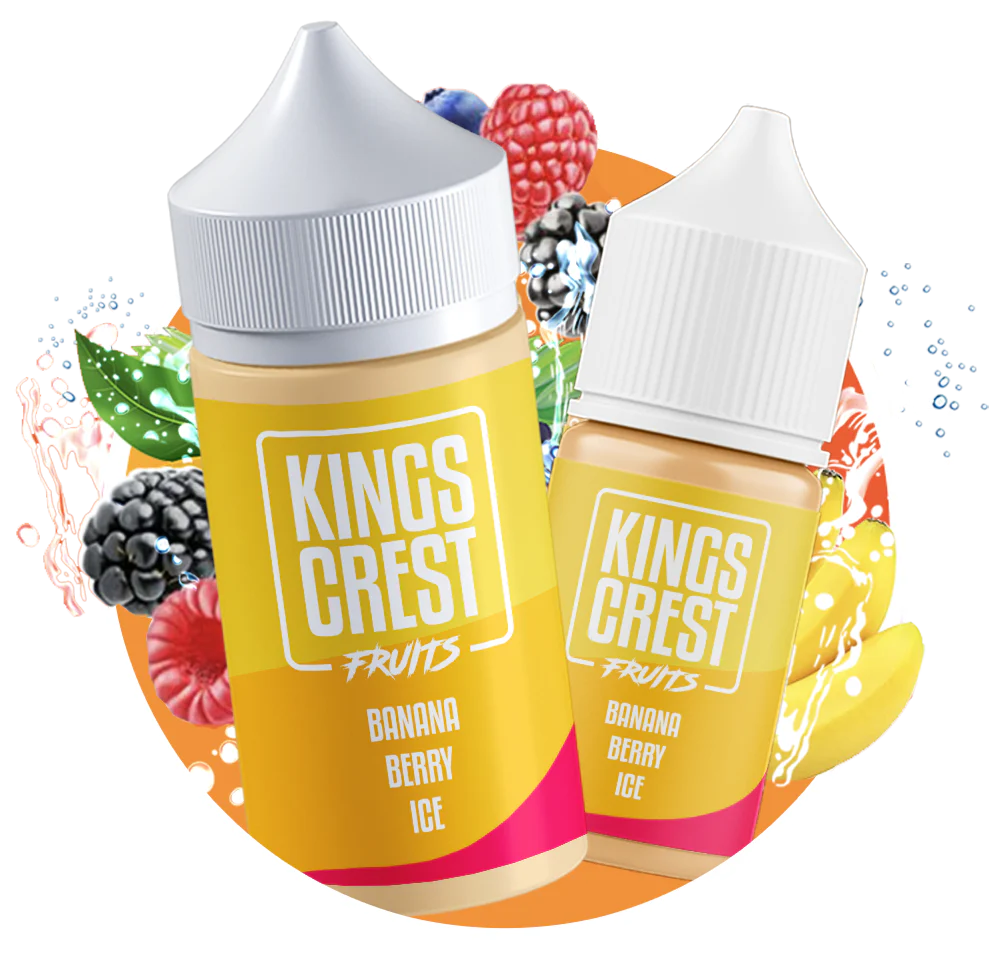 banana-berry-ice-1 King Crest e-liquids – Banana Berry Ice 120ml - Image 1
