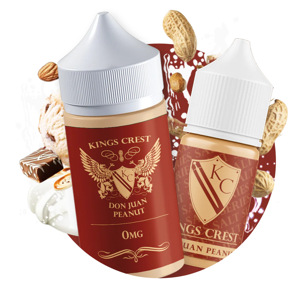 don-juan-peanut King Crest e-liquids – Don Juan Peanut 120ml - Image 1