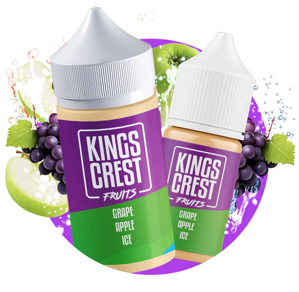 grape-apple-ice King Crest e-liquids – Grape Apple Ice 120ml - Image 1