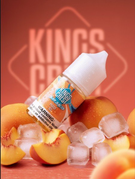 King Crest Bar Salts – Peach Ice (Sales de Nicotina)