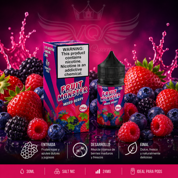Jam Monster Salt Nic – Mixed Berry 24mg