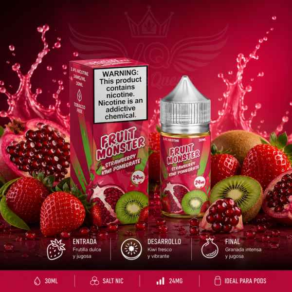Jam Monster Salt Nic – Strawberry Kiwi Pomegrate 24mg