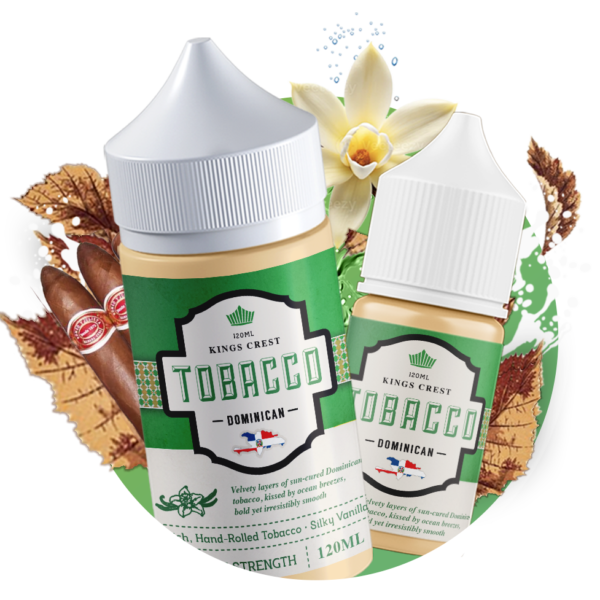 King Crest Salt Nic - 30ml Tobacco Dominican