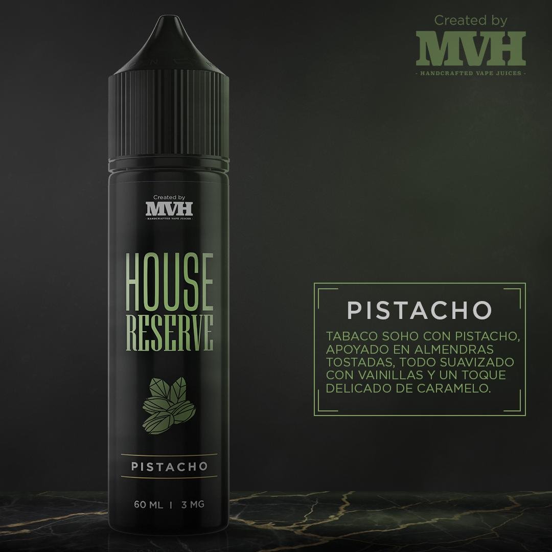 photo_2026-05-15_11-52-27 MVH - 60ml 3MG House Reserve Pistacho - Image 1