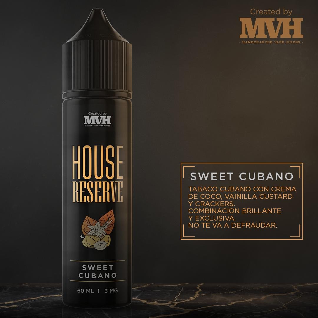 photo_2026-05-15_11-53-45 MVH - 60ml 3MG House Reserve Sweet Cubano - Image 1
