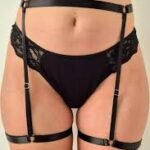 LENCERIA ARNES Y LIGUERO NEGRO  Art 423