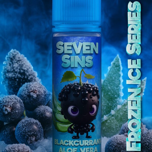 Seven Sins Salt Nic - 30ml- 35MG - Fozen Ice Series - Blackcurrant Aloe Vera