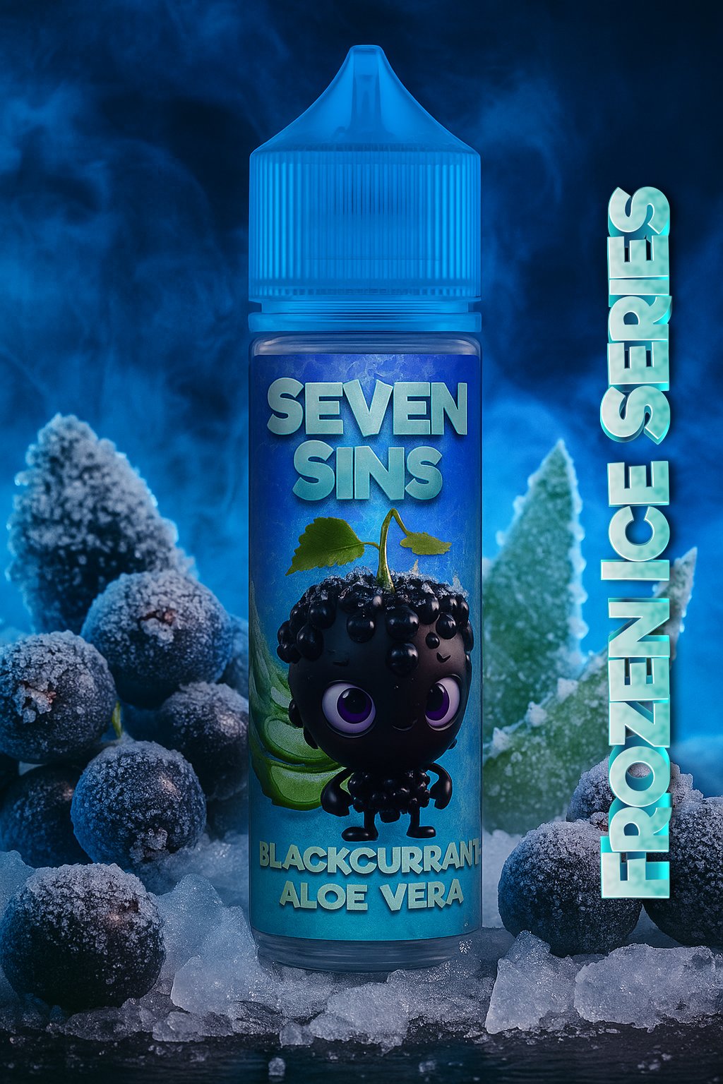 Blackcurrant Aloe Vera Seven Sins Salt Nic - 30ml- 35MG - Fozen Ice Series - Blackcurrant Aloe Vera - Imagen 1
