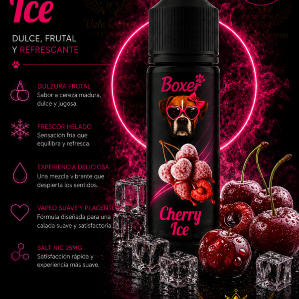 Boxer Salt Nic - 30ml- 25MG - Cherry Ice