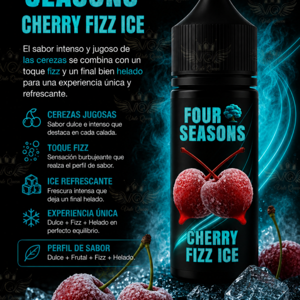 Four Seasons Salt Nic - 30ml- 25MG - Cherry Fizz Ice