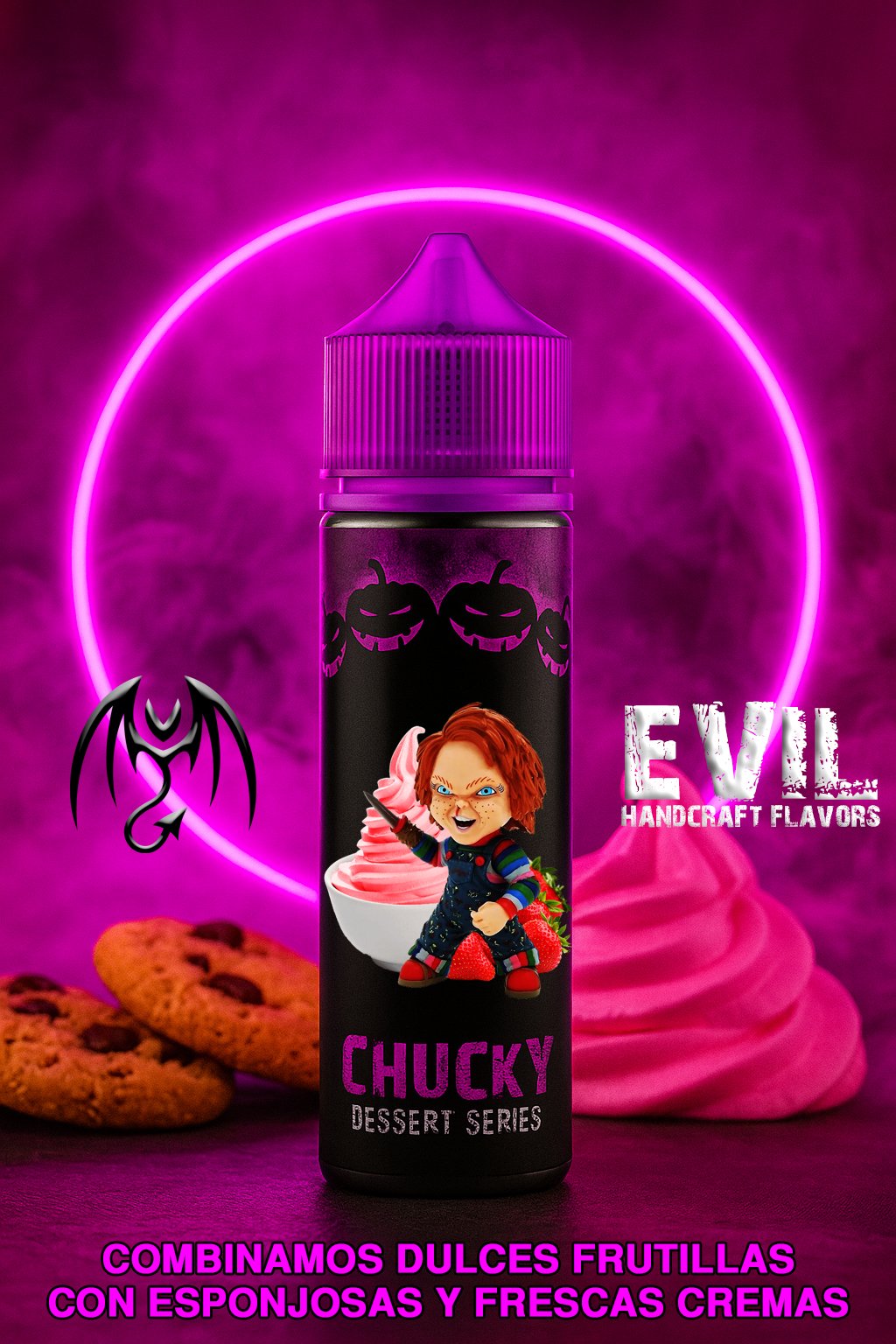 Chucky Evil Salt Nic - 30ml- 25MG - Dessert Series - Chucky - Imagen 1