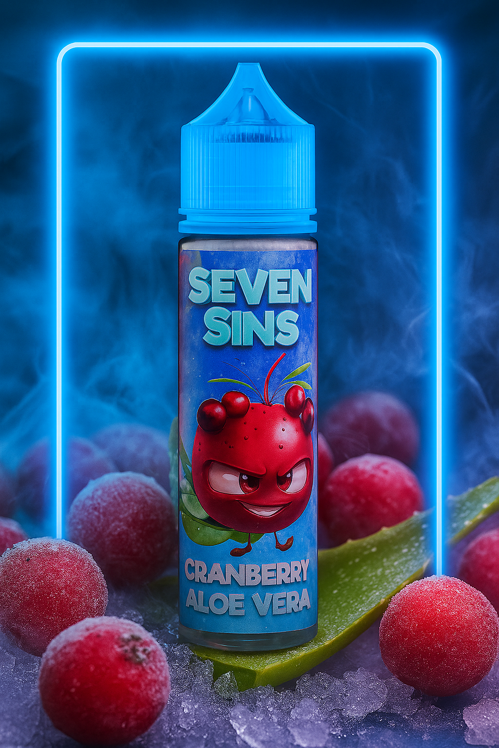 Cranberry Aloe Vera Seven Sins Salt Nic - 30ml- 35MG - Fozen Ice Series - Cranberry Aloe Vera - Imagen 1