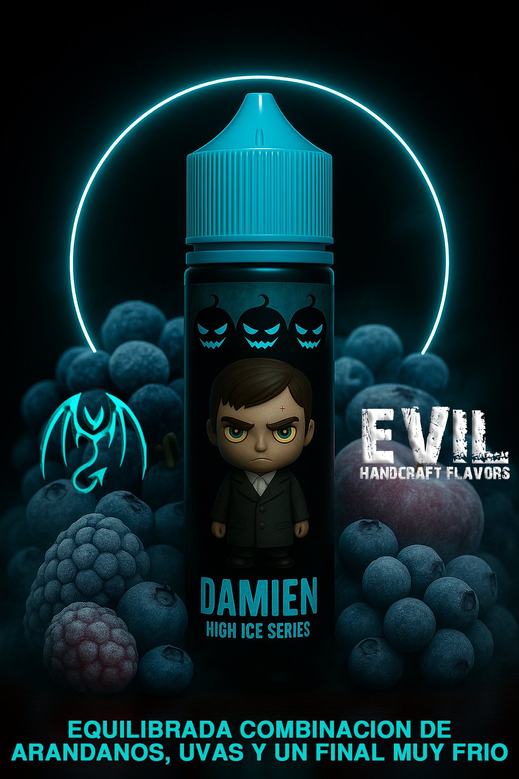 Damien High Ice Evil Salt Nic - 30ml- 25MG -High Ice Series- Damien - Imagen 1