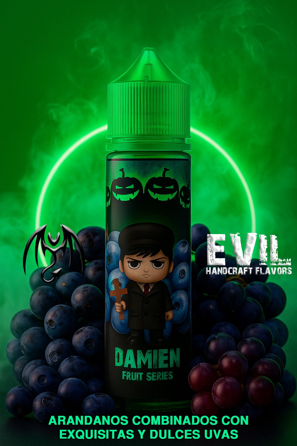 Damien Evil Salt Nic - 30ml- 25MG -Fruit Series- Damien - Imagen 1