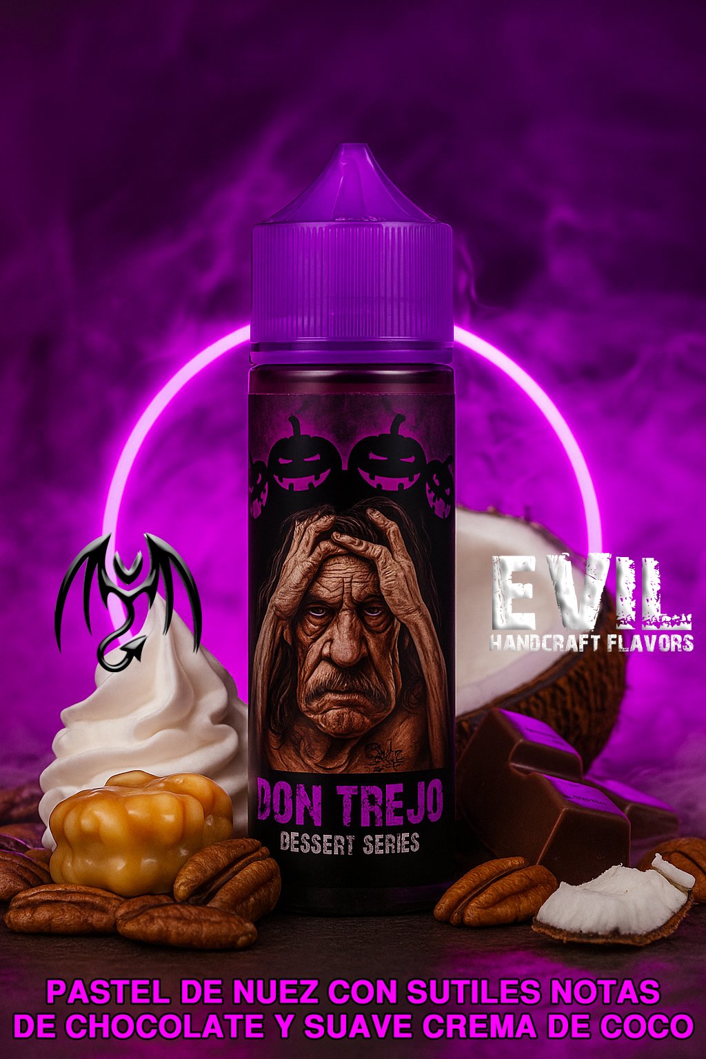 Don Trejo Evil Liquido - 60ml- 3MG - Dessert Series - Don Trejo - Imagen 1