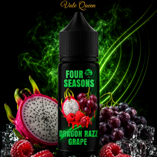 Four Seasons Salt Nic - 30ml- 25MG - Dragon Razz Grape