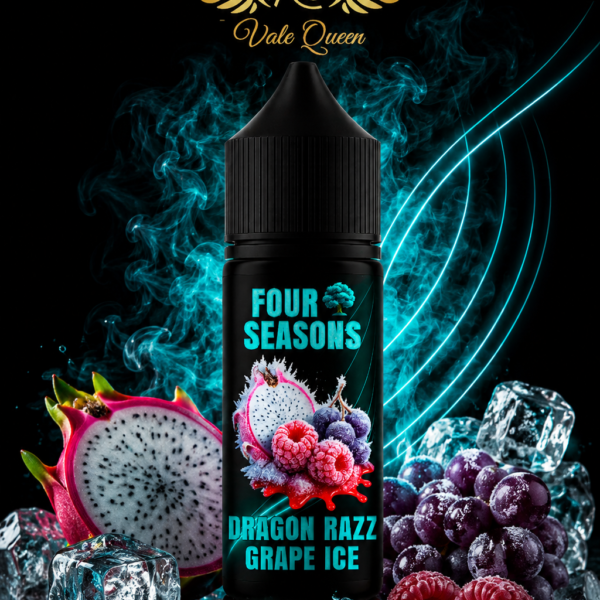 Four Seasons Salt Nic - 30ml- 25MG - Dragon Razz Grape Ice