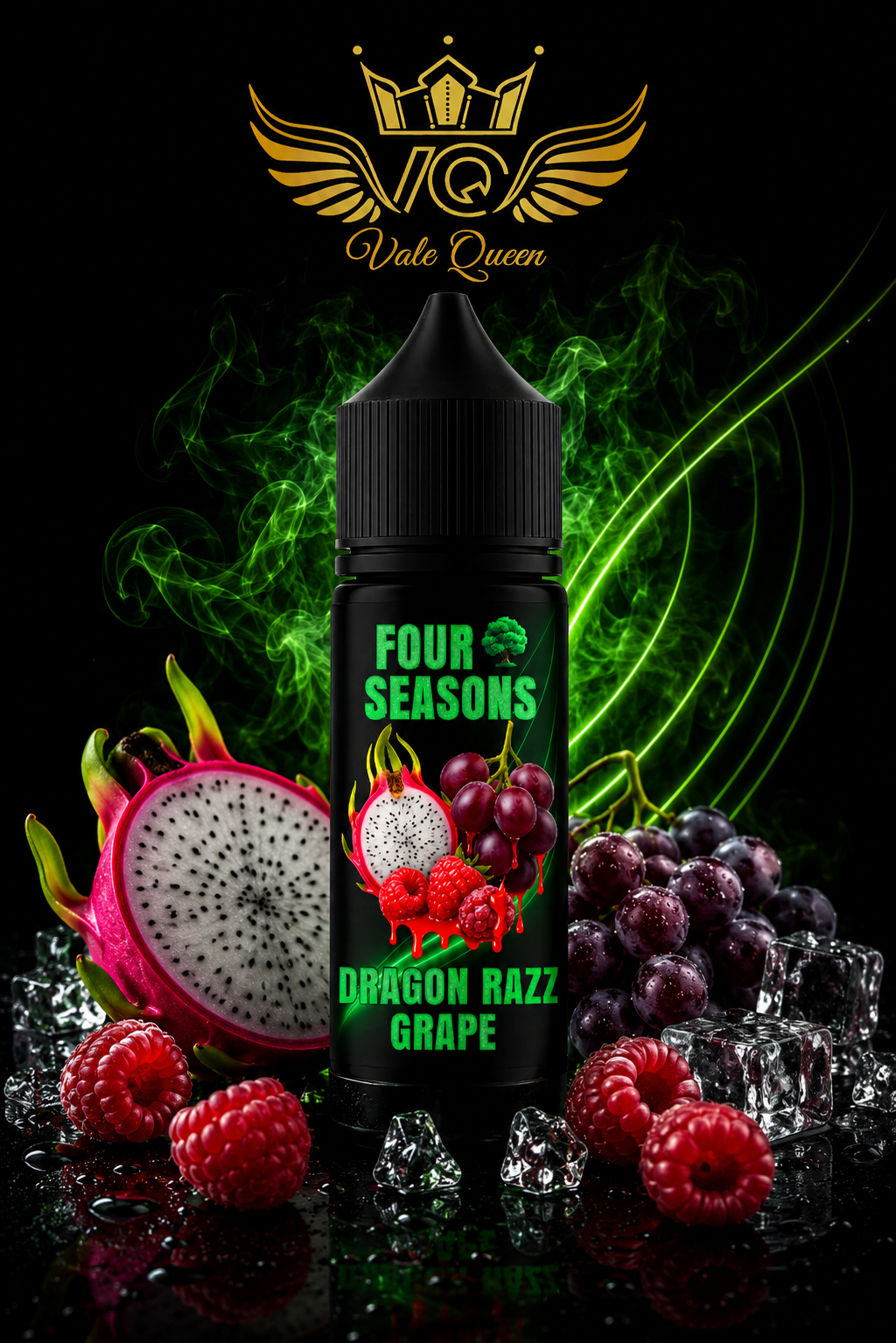Dragon Razz Grape Four Seasons Salt Nic - 30ml- 25MG - Dragon Razz Grape - Imagen 1