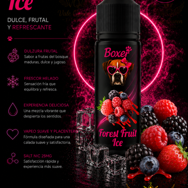 Boxer Salt Nic - 30ml- 25MG - Forest Fruit Ice