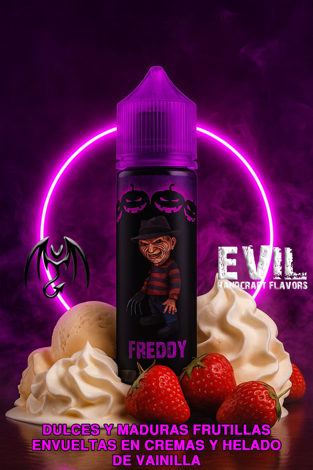Freddy Evil Salt Nic - 30ml- 25MG - Dessert Series - Freddy - Imagen 1