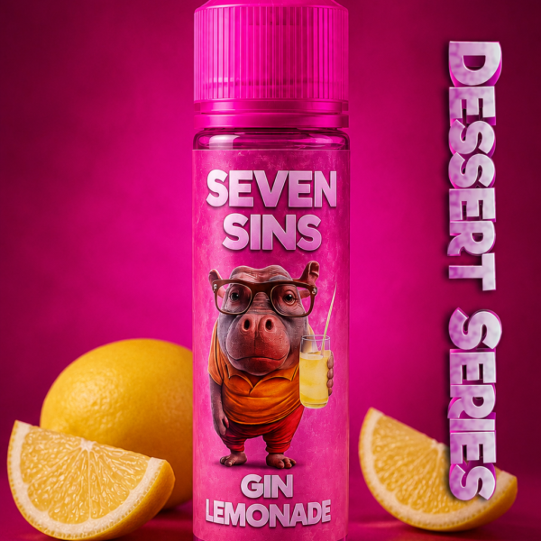 Seven Sins - 60ml- 3MG  Dessert Series - Gin Lemonade