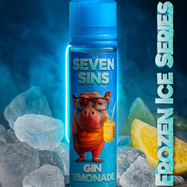 Seven Sins Salt Nic - 30ml- 35MG - Fozen Ice Series - Gin Lemonade Ice Frozen
