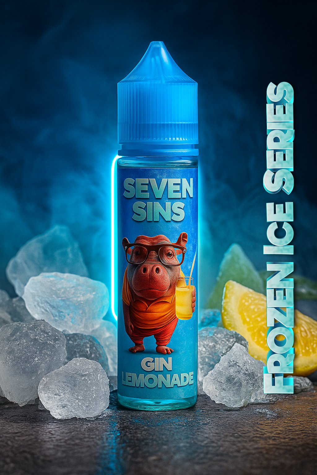 Gin Lemonade Ice Frozen Seven Sins Salt Nic - 30ml- 35MG - Fozen Ice Series - Gin Lemonade Ice Frozen - Imagen 1