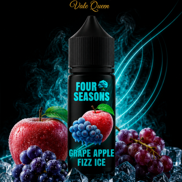 Four Seasons Salt Nic - 30ml- 25MG - Grape Apple Fizz Ice