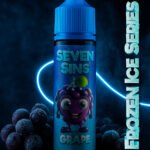 Seven Sins Salt Nic - 30ml- 25MG - Fozen Ice Series - Grape Ice Frozen