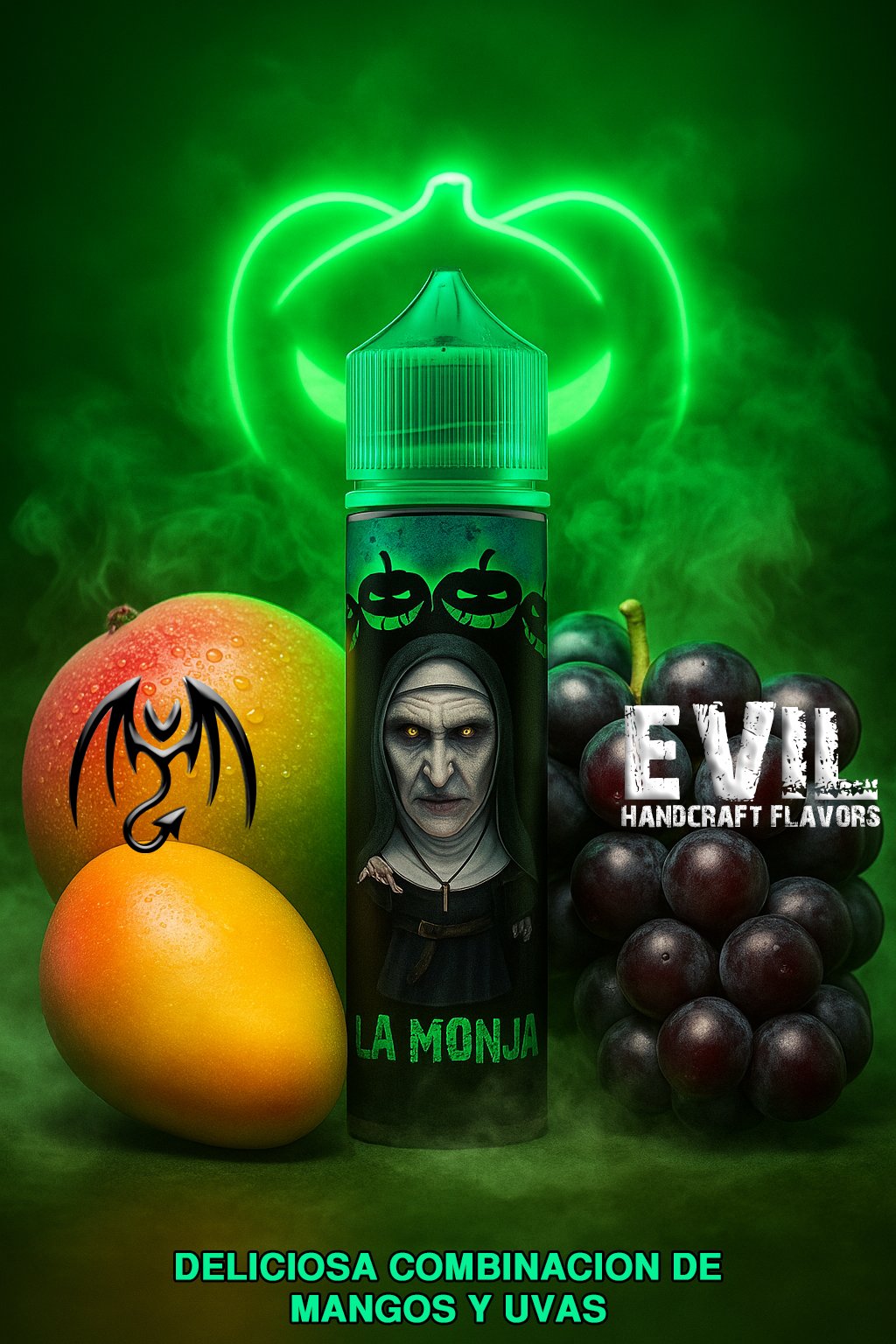 La Monja Evil Salt Nic - 30ml- 25MG -Fruit Series- La Monja - Imagen 1