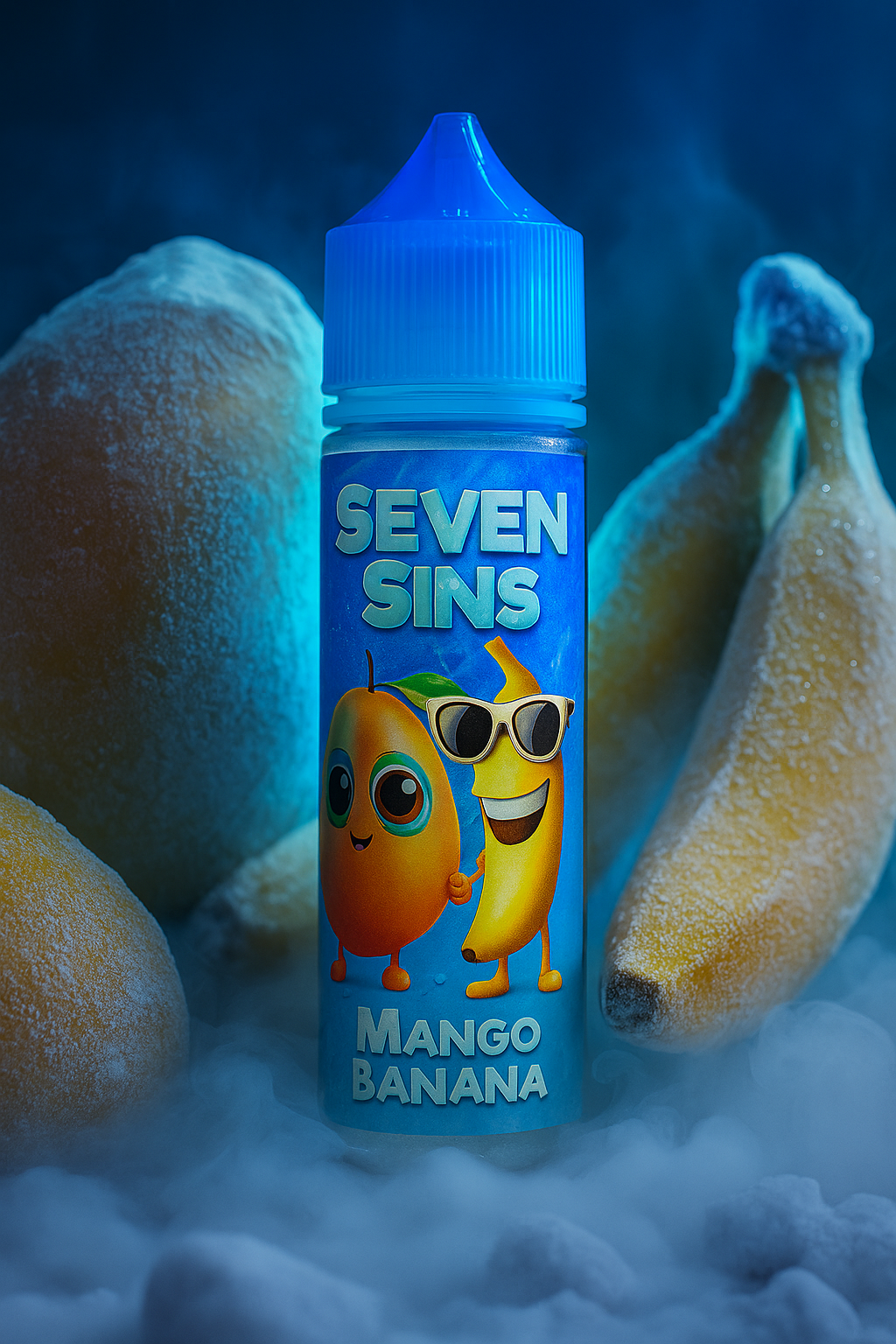 Mango Banana Seven Sins Salt Nic - 30ml- 25MG - Fozen Ice Series - Banana Mango Ice Frozen - Imagen 1
