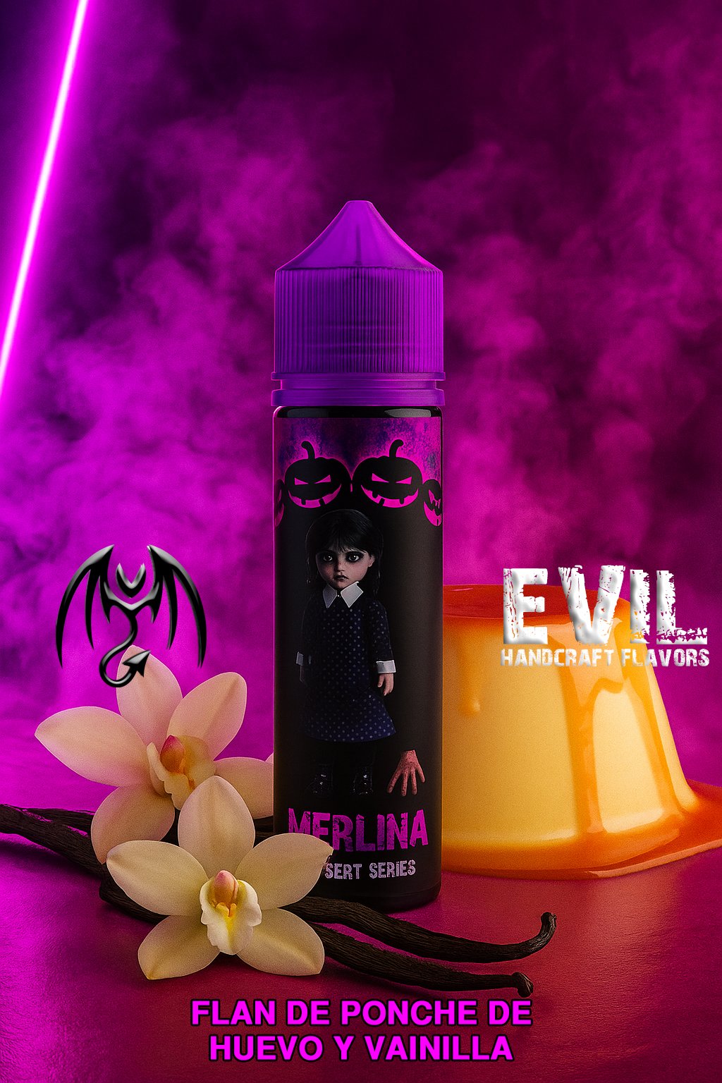 Merlina Evil Salt Nic - 30ml- 25MG - Dessert Series - Merlina - Imagen 1