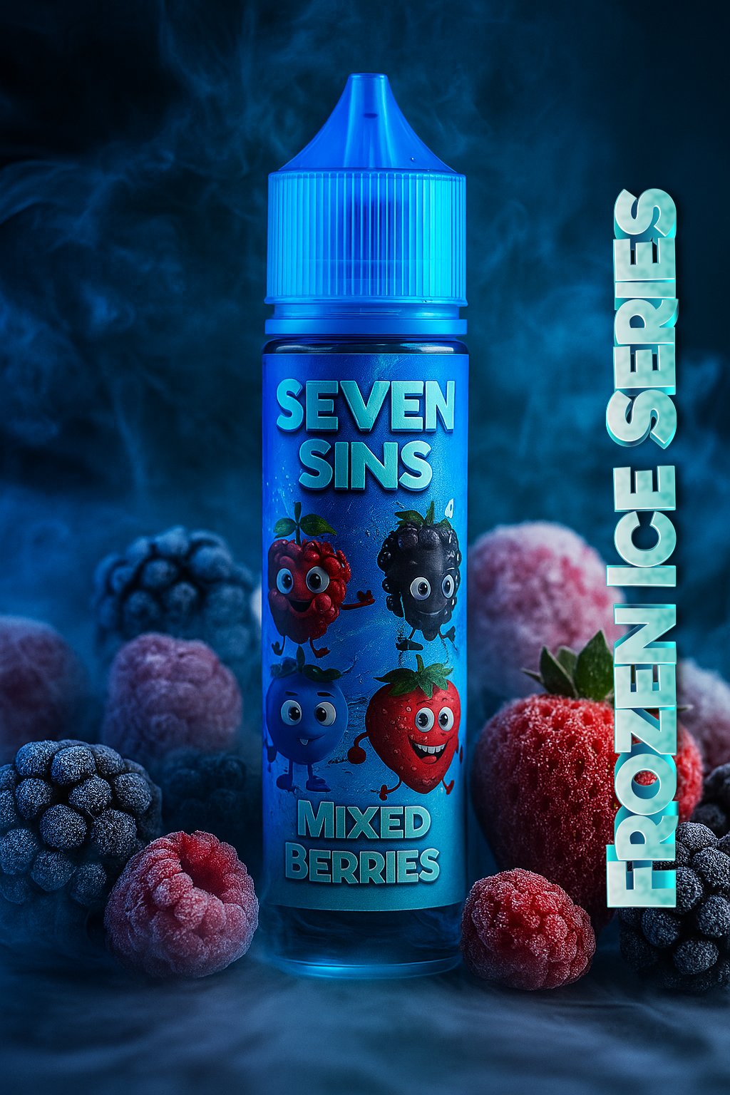 Mixed Berries Ice Frozen Seven Sins - 60ml- 3MG Fozen Ice Series - Mixed Berries Ice Frozen - Imagen 1