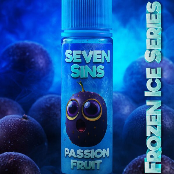 Seven Sins Salt Nic - 30ml- 35MG - Fozen Ice Series - Passion Fruit Frozen
