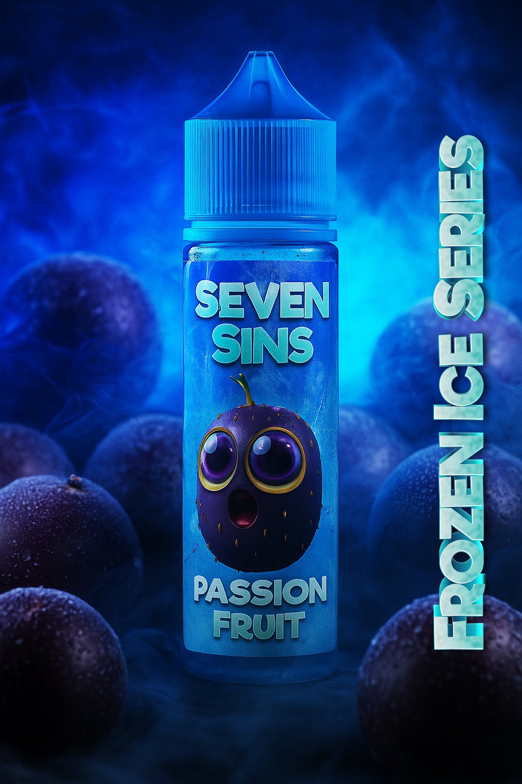 Passion Fruit Frozen Seven Sins Salt Nic - 30ml- 35MG - Fozen Ice Series - Passion Fruit Frozen - Imagen 1