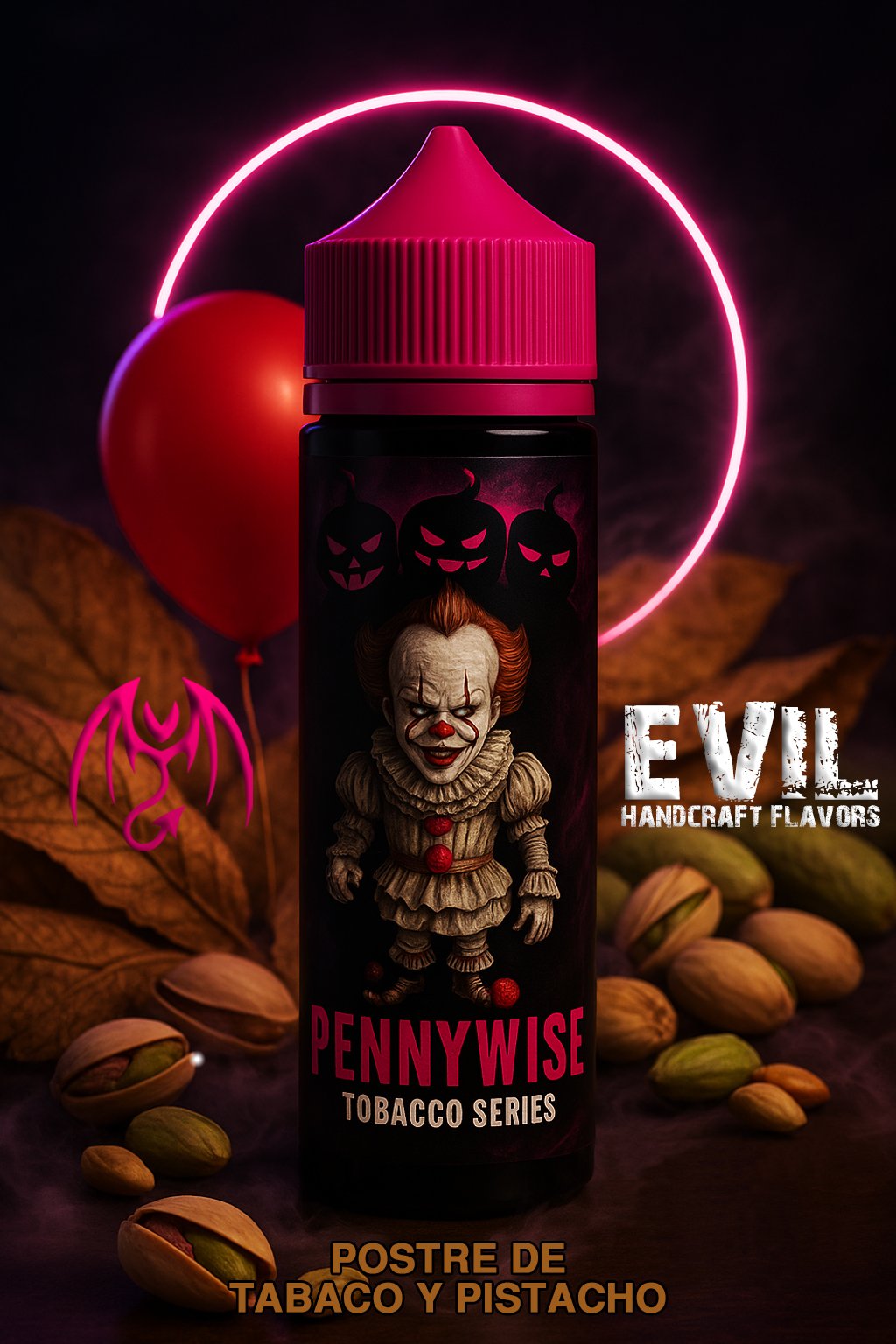 Pennywise Final Evil Salt Nic - 30ml- 25MG - Tobacco Series - Pennywise Final - Imagen 1