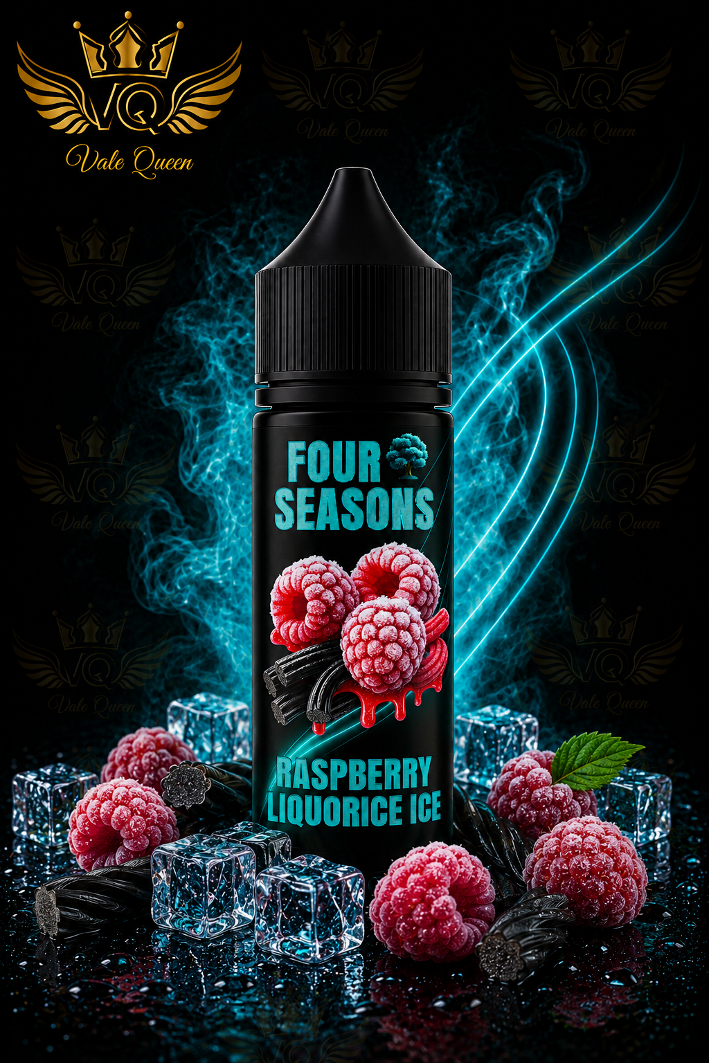 Raspberry Liquorice Ice Four Seasons Salt Nic - 30ml- 25MG - Passion Fruit Nectarine Ice - Imagen 1