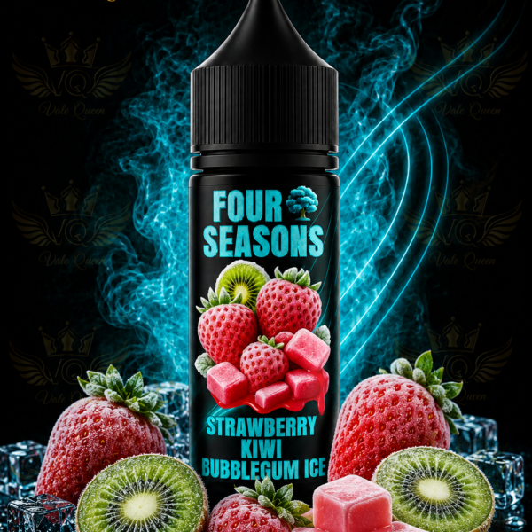 Four Seasons Salt Nic - 30ml- 25MG - Strawberry Bubblegum Kiwi Ice